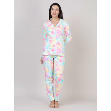 DREAMDHARA Womens Printed Nightsuit